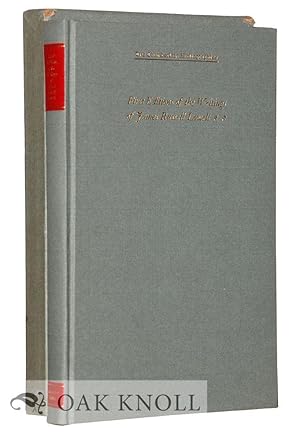 Seller image for BIBLIOGRAPHY OF THE FIRST EDITIONS IN BOOK FORM OF THE WRITINGS OF JAMES RUSSELL LOWELL.|A for sale by Oak Knoll Books, ABAA, ILAB