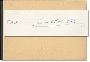 Cabrio 174 (Original screenplay for an unproduced film, with autograph letter signed from screenw...