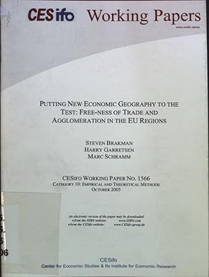 Imagen del vendedor de Putting New Economic Geography to the Test: Free-Ness of Trade and Agglomeration in the EU Regions; CESifo Working Paper No. 1566; a la venta por books4less (Versandantiquariat Petra Gros GmbH & Co. KG)