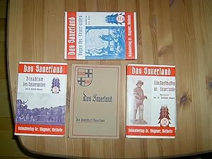 Das Sauerland - Das Volksbuch der sauerländischen Heimat. 4 Bände von 5 Bänden (2: Sagen. 3: Brau...