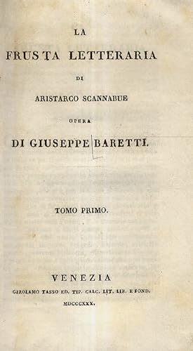 La Frusta Letteraria di Aristarco Scannabue.