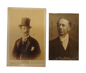 2 Portraitphotographien mit eigenhändiger Widmung und Signatur, Wien 1907.