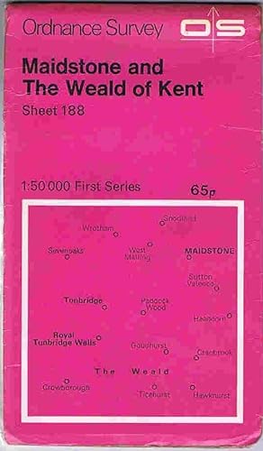 Seller image for Maidstone and The Weald of Kent 1:50000 First series Sheet 188 for sale by Lazy Letters Books
