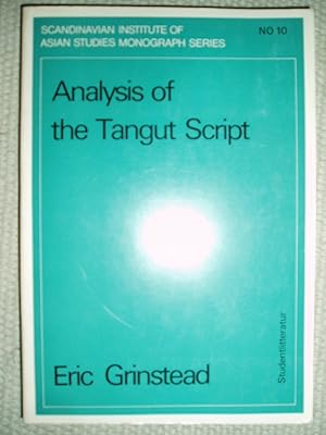 Immagine del venditore per Analysis of the Tangut Script venduto da Expatriate Bookshop of Denmark