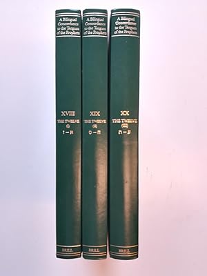 Seller image for Bilingual Concordance to the Targum of the Prophets, Volume 18, 19, 20. The Twelve I-III (Alef-taw) for sale by Antiquariaat Spinoza