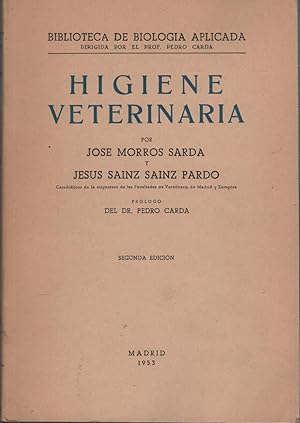 Imagen del vendedor de HIGIENE VETERINARIA. PRLOGO DEL PROFESOR PEDRO CARDA a la venta por Librera Hijazo