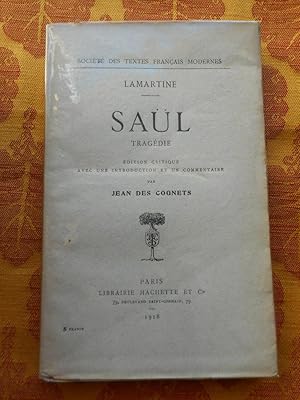 Image du vendeur pour Saul - Tragedie - Edition critique avec une introduction et un commentaire par Jean des Cognets mis en vente par Frederic Delbos