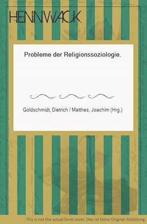 Bild des Verkufers fr Probleme der Religionssoziologie. zum Verkauf von HENNWACK - Berlins grtes Antiquariat