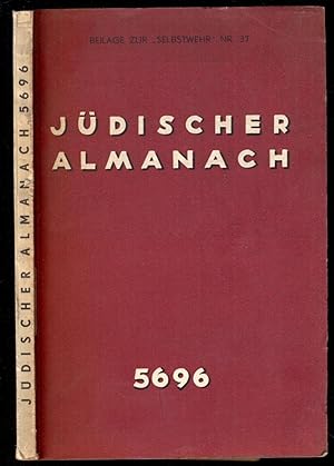 Bild des Verkufers fr Jdischer Almanach auf das Jahr 5696 [= Beilage zur "Selbstwehr"; Nr. 37] zum Verkauf von Antikvariat Valentinska