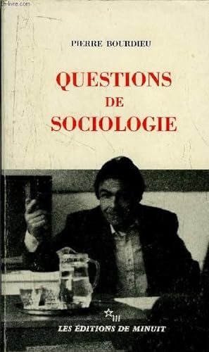 Seller image for QUESTIONS DE SOCIOLOGIE for sale by Le-Livre