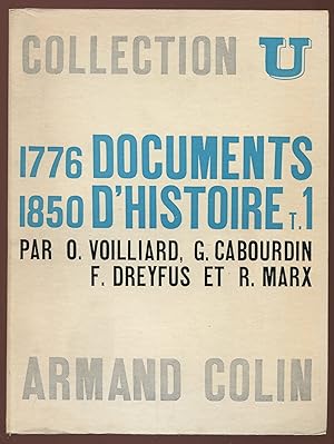 Imagen del vendedor de Documents d'histoire contemporaine Tome 1 : 1776-1850 a la venta por LibrairieLaLettre2