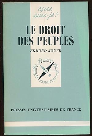 Seller image for Le droit des peuples for sale by LibrairieLaLettre2