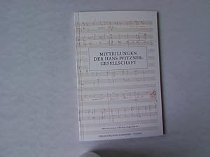 Immagine del venditore per Pfitzners Musik ist noch ganz wiederzuentdecken, in: Mitteilungen der Hans Pfitzner-Gesellschaft. Mnchen Januar 1984 Neue Folge, Heft 46. venduto da Antiquariat Bookfarm