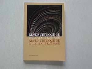 Revue Critique de Philologie Romane 1/2000.