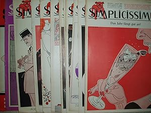 Simplicissimus : Jahrgang 1966, Nummer 1 - 10 ; 12; 19 - 26 [a collection of 19 issues]