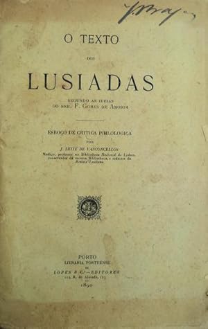 Immagine del venditore per O TEXTO DOS LUS�ADAS. venduto da Livraria Castro e Silva