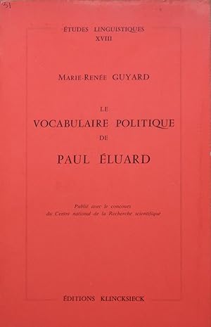 Image du vendeur pour Le Vocabulaire Politique de Paul luard mis en vente par Bouquinerie L'Ivre Livre