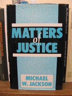 Bild des Verkufers fr Matters of Justice zum Verkauf von PsychoBabel & Skoob Books
