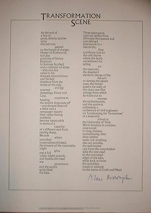 Transformation Scene. A SIGNED Broadside