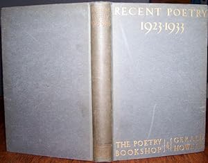 Recent poetry 1923-1933.