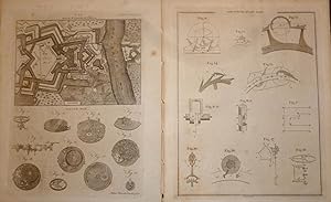 Bild des Verkufers fr WATCH; WATCH WORKS; CHRONOLOG; CHRONOMETER; & CHIMES. All 5 Parts are Disbound from the Original 1797 Encyclopaedia Britanica. zum Verkauf von Ely Books