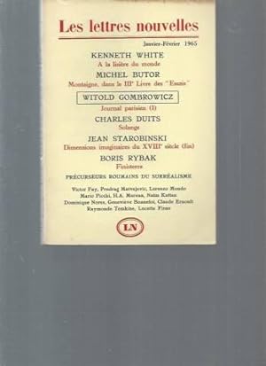 Les lettres nouvelles - N° janvier/ février 1965 - Kenneth White (à la lisière du monde) Michel B...
