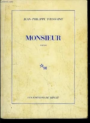 Bild des Verkufers fr MONSIEUR zum Verkauf von Le-Livre