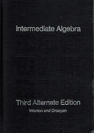 Seller image for INTERMEDIATE ALGEBRA Third Alternate Edition for sale by Z-A LLC