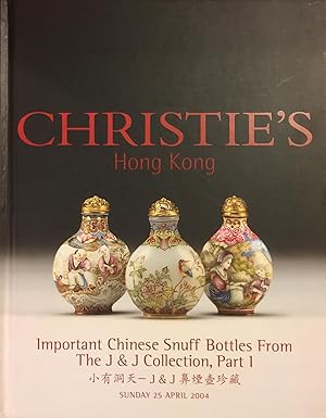 Christie's Hong Kong, Important Chinese Snuff Bottles From The J & J Collection, Part 1, Sunday 2...