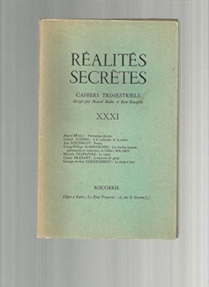 Seller image for ralits secrtes XXXI (31) for sale by JLG_livres anciens et modernes