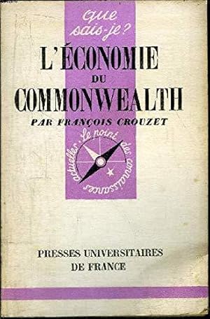 Image du vendeur pour L'conomie du Commonwealth mis en vente par JLG_livres anciens et modernes