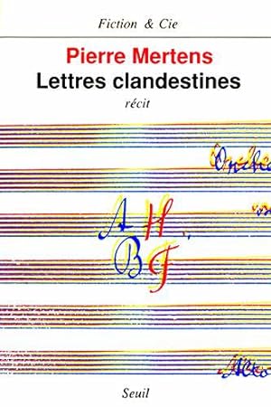 Bild des Verkufers fr Lettres clandestines zum Verkauf von JLG_livres anciens et modernes
