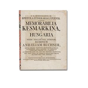 Imagen del vendedor de Memorabilia Kesmarkina, in Hungaria. a la venta por Antiquariat Gerhard Gruber