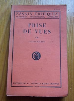 Seller image for Prise de vues for sale by Librairie des Possibles