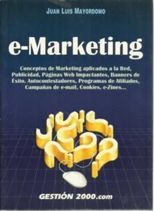Seller image for e-MARKETING for sale by Librera Cajn Desastre