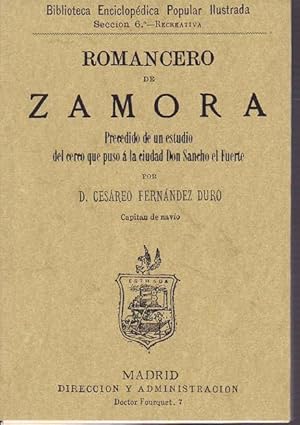 Seller image for ROMANCERO DE ZAMORA for sale by Librera Races