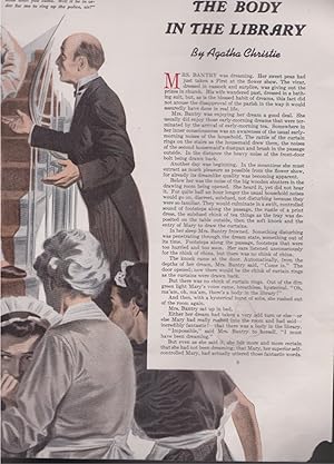 THE BODY IN THE LIBRARY PART 1 ONLY - FROM MAY 10, 1941 SATURDAY EVENING POST WITH COLOR ILLUSTRA...