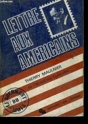 Seller image for LETTRE AUX AMERICAINS for sale by Le-Livre