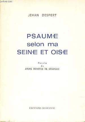 Bild des Verkufers fr PSAUME SELON MA SEINE ET OISE - zum Verkauf von Le-Livre