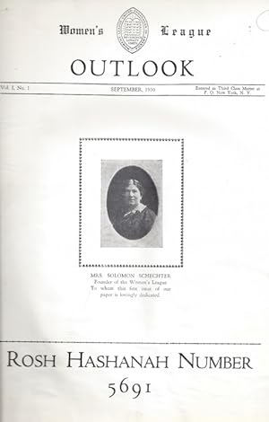 Imagen del vendedor de WOMEN'S LEAGUE OUTLOOK. VOL I, NR 1-VO 4, N4 4 (SEPT 1930-MAY, 1934) , UNINTERRUPTED RUN, COMPLETE FOR FIRST FOUR VOLUMES a la venta por Dan Wyman Books, LLC