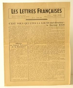 LES LETTRES FRANCAISES n° 14  mars 1944.