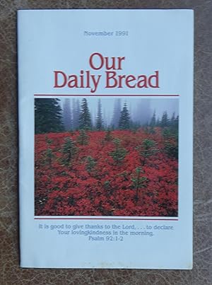 Our Daily Bread: November 1991 Vol. 36 No. 8