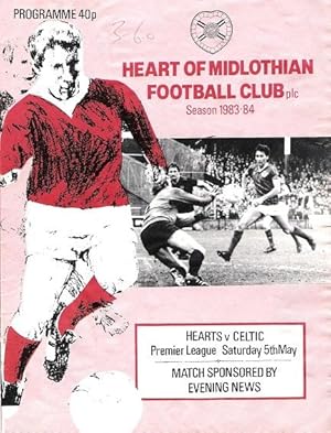 Heart of Midlothian Football Club season 1983-84. Hearts v. Celtic.