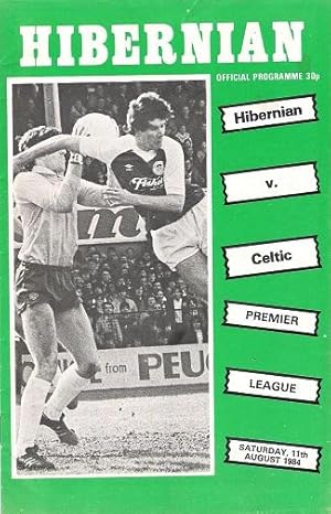 Hibernian v. Celtic Premier League Saturday 11th August 1984.