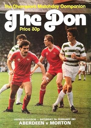 The Don. Premier Division: Saturday 7th February 1981.