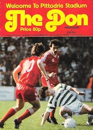 The Don. Premier Division: Aberdeen v. Celtic Saturday 5th September 1981.