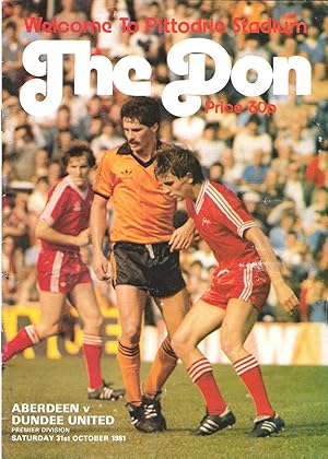 The Don. Premier Division: Aberdeen v. Dundee United. Saturday 31st October 1981.