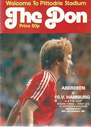 The Don. Premier Division: Aberdeen v. S.V. Hamburg.
