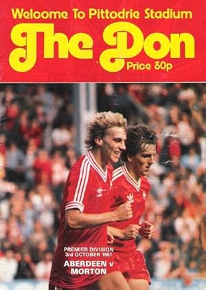 The Don Matchday Magazine. Aberdeen v Morton, 3rd October 1981.