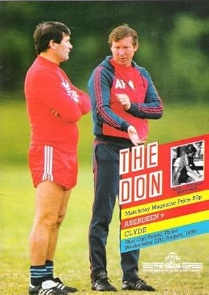 The Don. Matchday Magazine. Aberdeen v. Clyde, Skol Cup Round Three, Wed. 27th August 1986.